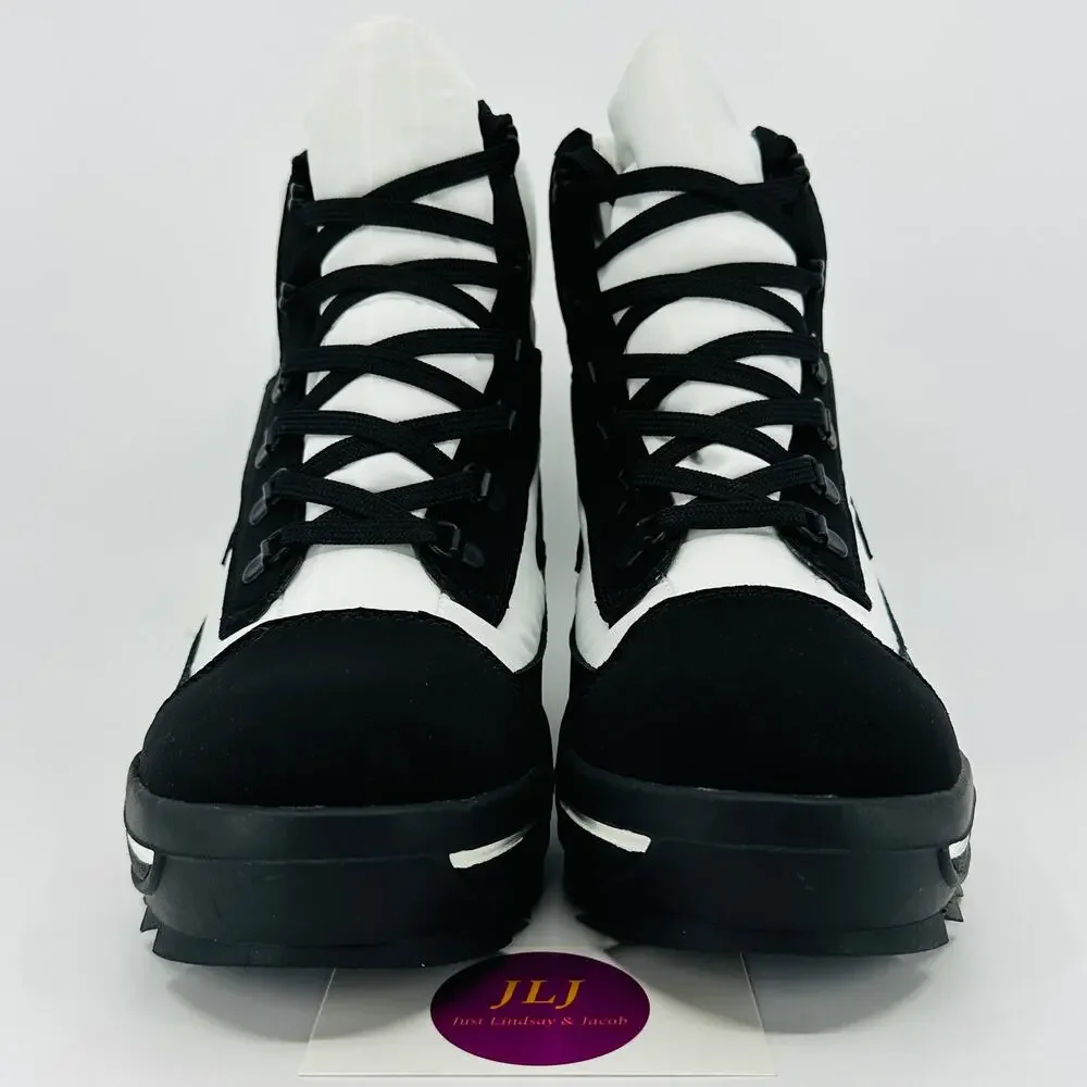 Pajar Women's Talya Color Block Lace Up Winter Snow Boots White/Black Size 9